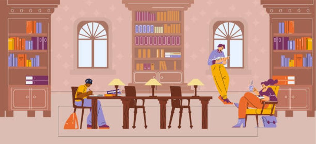 Peaceful library